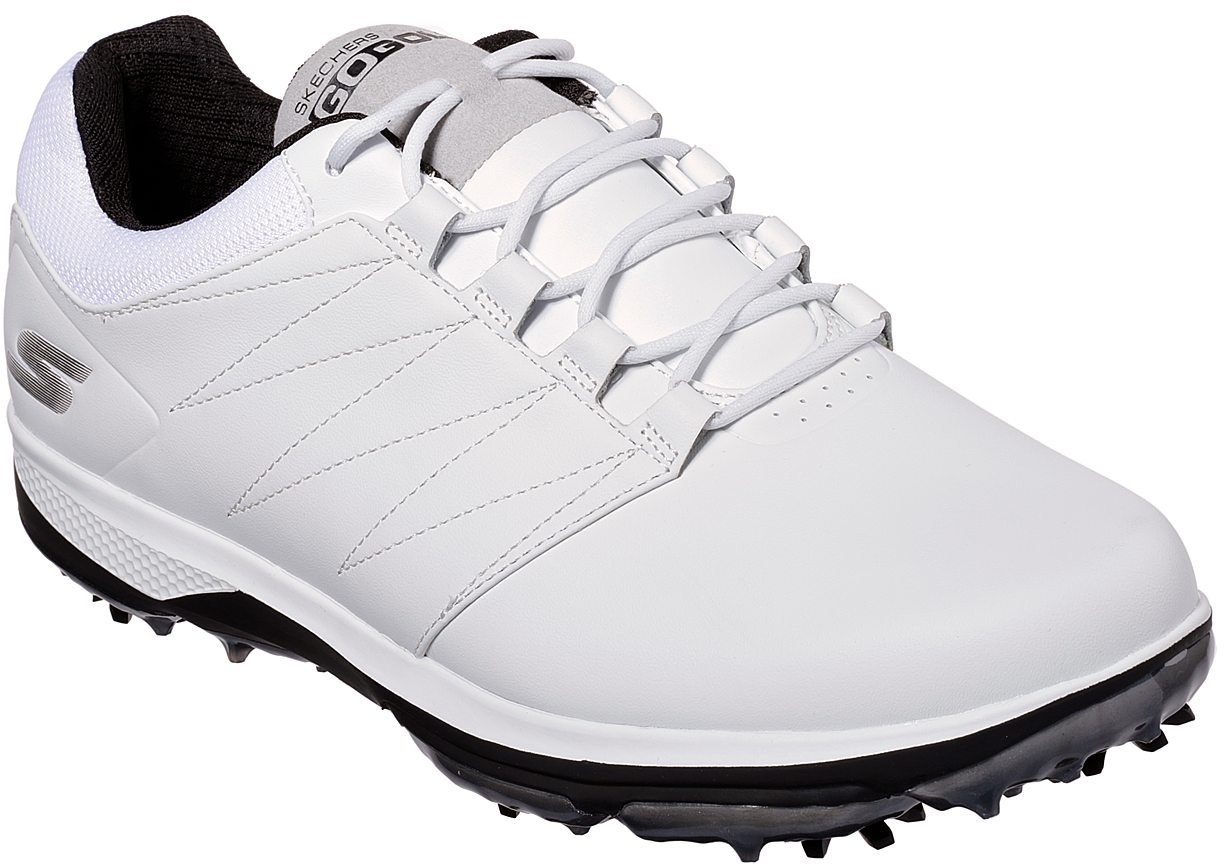 Chaussures de golf pour hommes Skechers GO GOLF Pro 4 Blanc-Noir 42,5