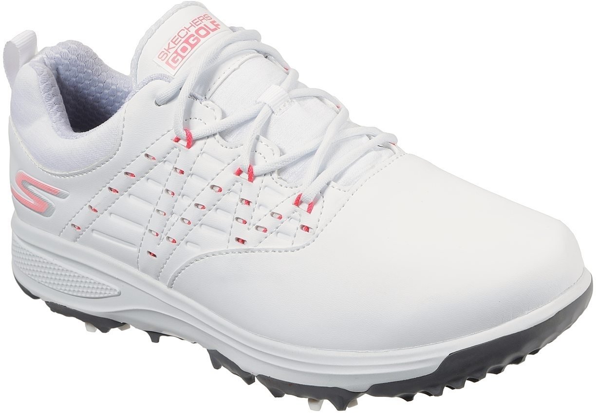 Pantofi de golf pentru femei Skechers GO GOLF Pro 2 Alb-Roz 37