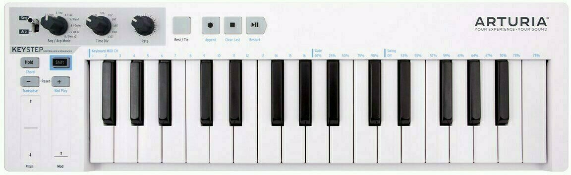 Arturia Keystep ３２鍵　MIDI CV Arturia KeyStep 32 Claviatură MIDI White - Muziker
