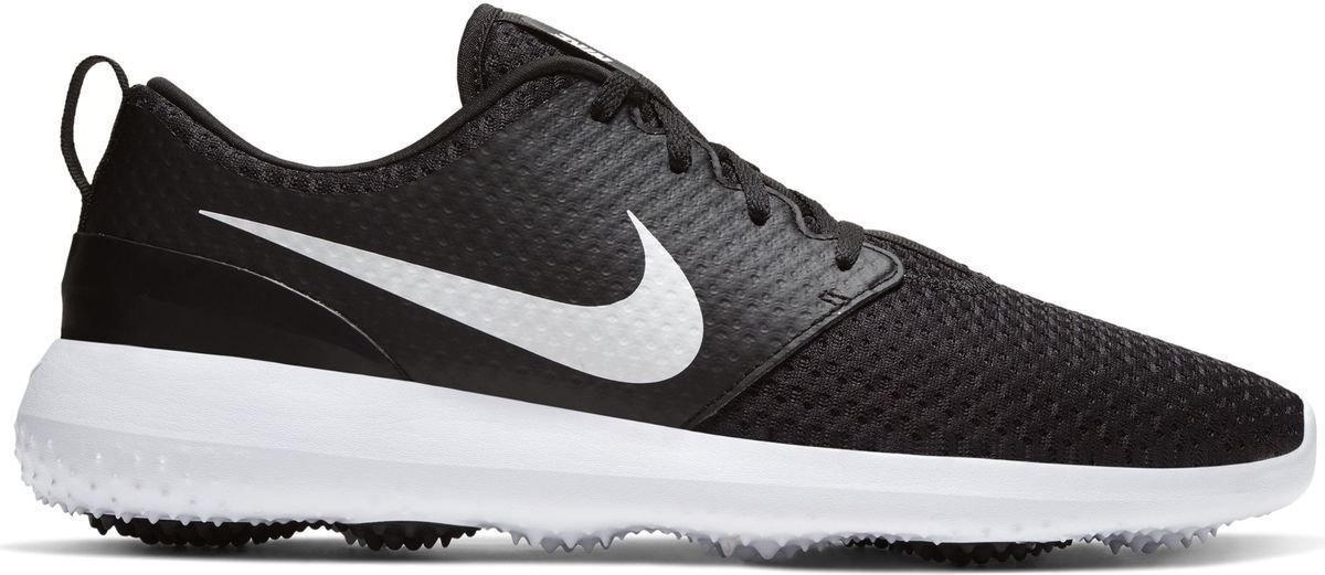 Chaussures de golf pour hommes Nike Roshe G Black/Metallic White/White 43