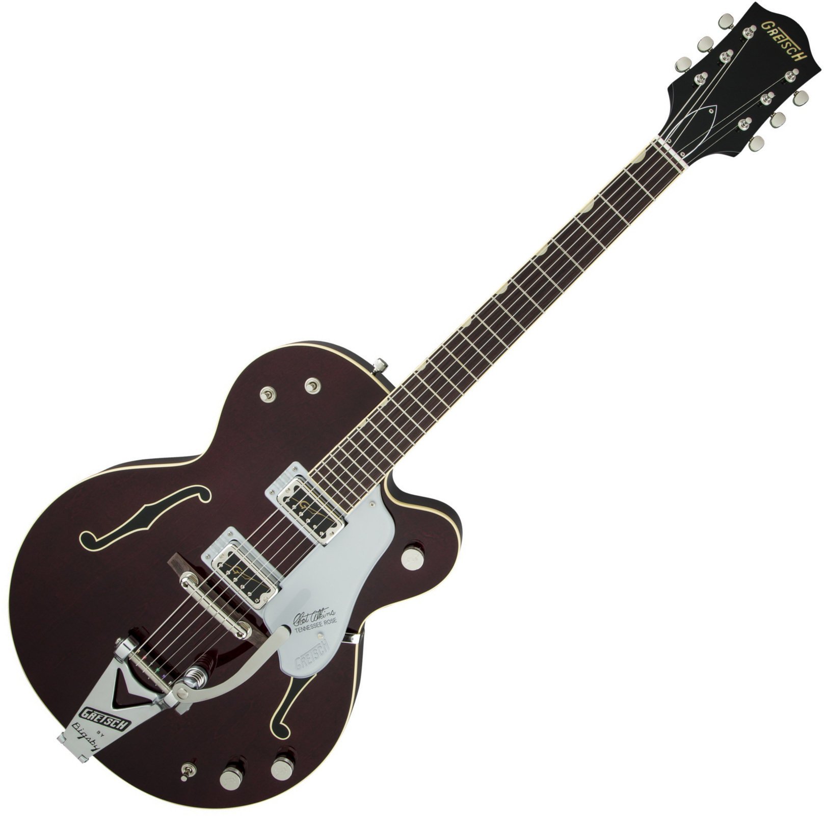 Semiakustická gitara Gretsch G6119T-62 Professional Select Edition '62Tennessee Rose RW Dark Cherry Stain