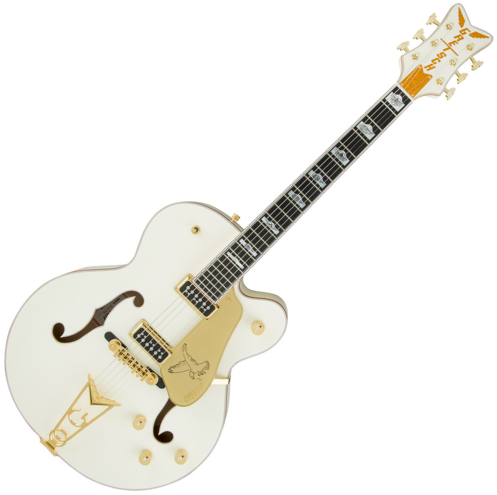 Halbresonanz-Gitarre Gretsch G6136T-55GE Vintage Select Edition '55 White Falcon Vintage White