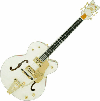 Halbresonanz-Gitarre Gretsch G6136T-59GE Vintage Select Edition '59 White Falcon Vintage White - 1