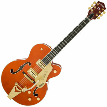 Halbresonanz-Gitarre Gretsch G6120T Professional Players Edition Nashville EB Orange Stain - 1