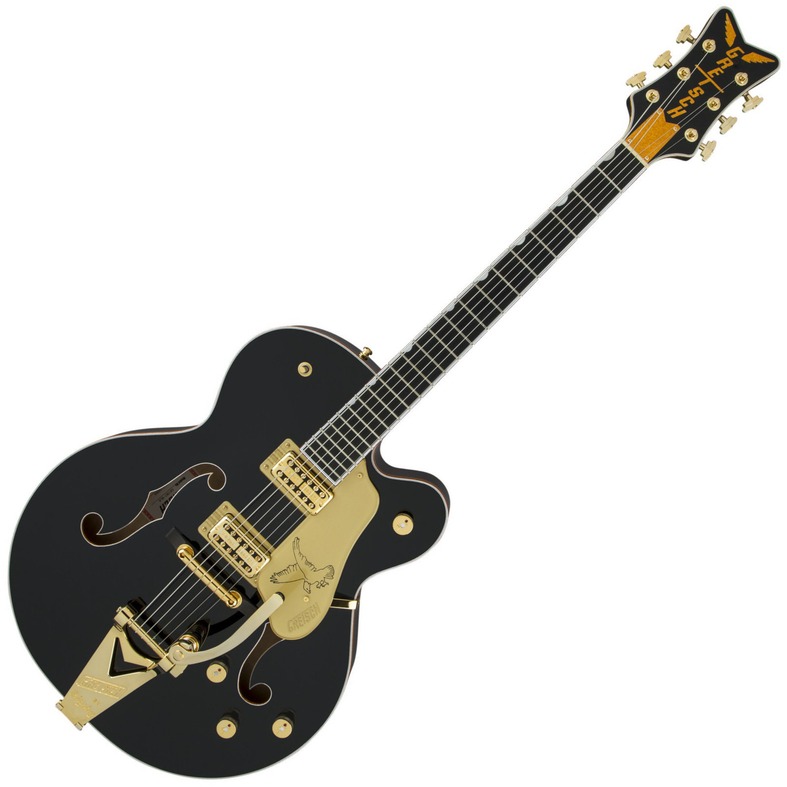 Puoliakustinen kitara Gretsch G6136 Players Edition Black Falcon Musta