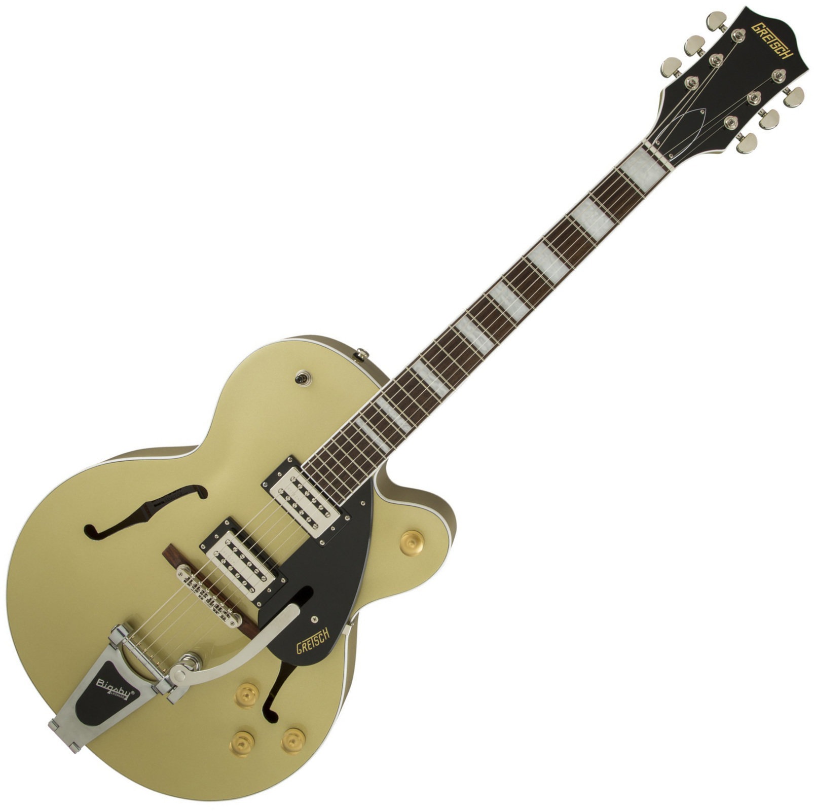 Guitare semi-acoustique Gretsch G2420T Streamliner Single Cutaway Hollow Body with Bigsby, Gold Dust