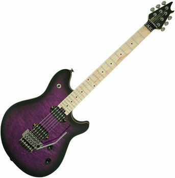 Elektrische gitaar EVH Wolfgang WG Standard, Quilt Maple Top, Maple Fingerboard, Transparent Purple Burst - 1