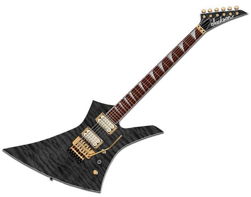 Električna kitara Jackson JCS KE FR Slab Top Transparent Black