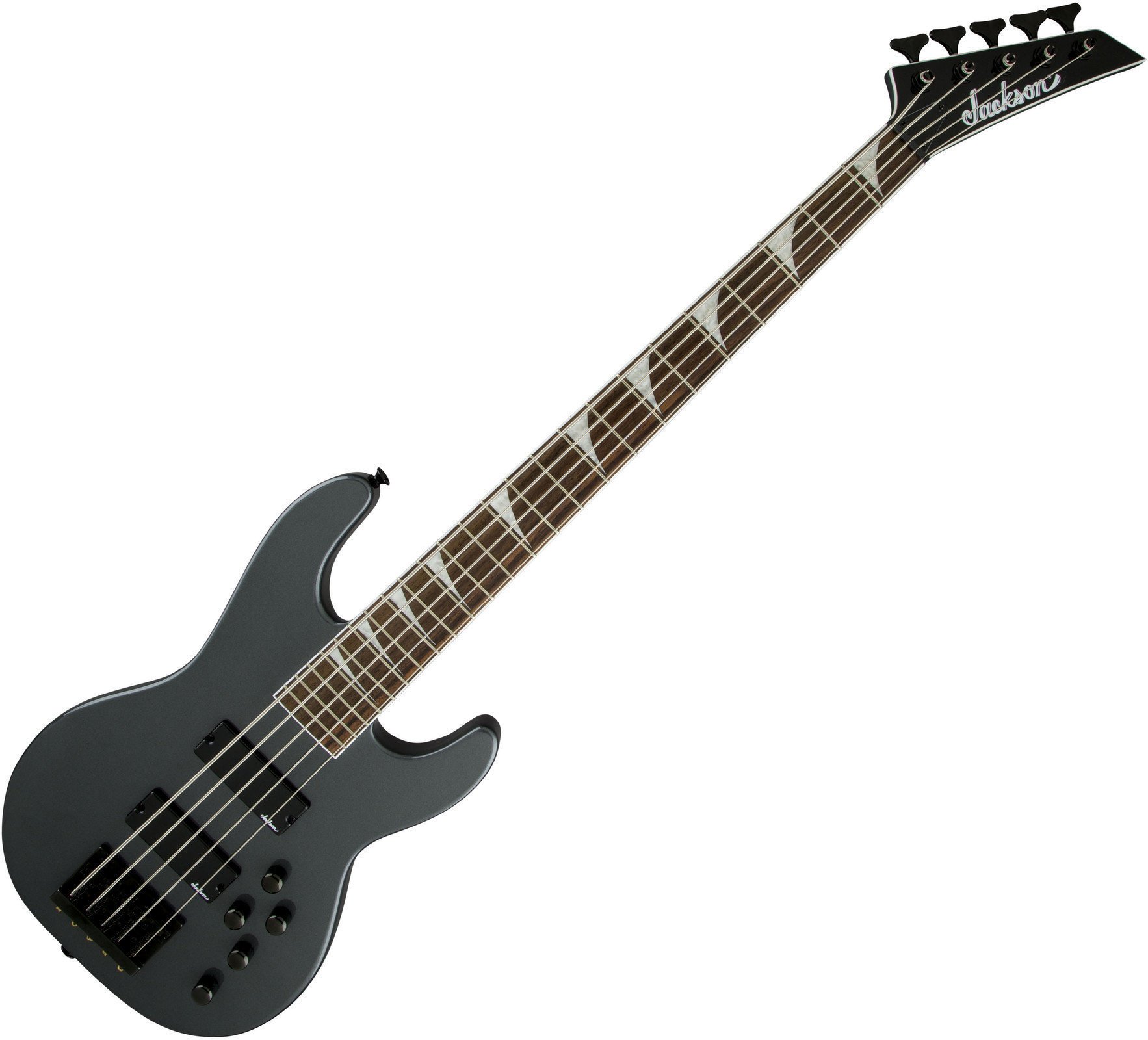 5-saitiger E-Bass, 5-Saiter E-Bass Jackson CBXNT V Dark Metallic Gray