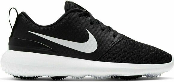 Junior čevlji za golf Nike Roshe G Black/Metallic White/White 36 - 1