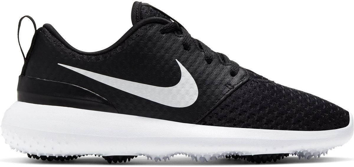 Juniorské golfové topánky Nike Roshe G Black/Metallic White/White 38,5