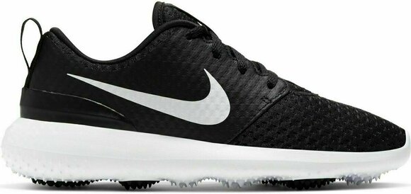 Junior čevlji za golf Nike Roshe G Black/Metallic White/White 40 - 1