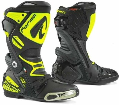 Motorcykelstövlar Forma Boots Ice Pro Black/Yellow Fluo 42 Motorcykelstövlar - 1