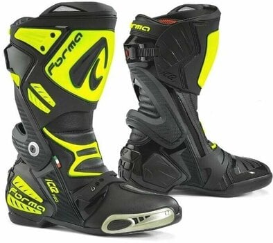 Bottes de moto Forma Boots Ice Pro Black/Yellow Fluo 44 Bottes de moto - 1
