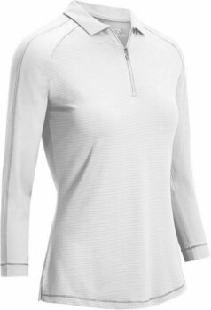 Camiseta polo Callaway 3/4 Sleeve Womens Polo Shirt Brilliant White M - 1