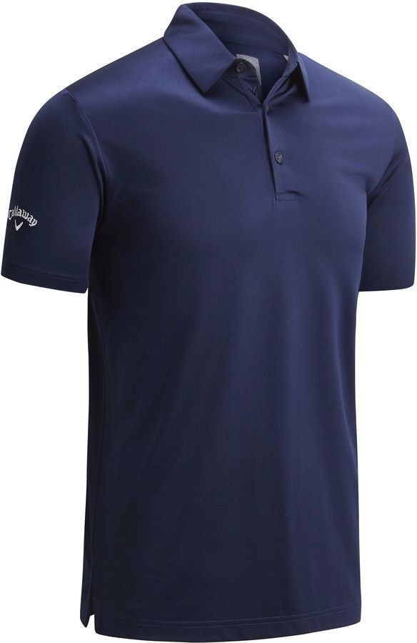 Camisa pólo Callaway Swingtech Solid Mens Peacoat 2XL Camisa pólo