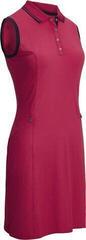 Callaway Ribbed Tipping Womens Polo Dress Virtual Pink S Callaway Ribbed Tipping Womens Polo Dress Virtual Pink S