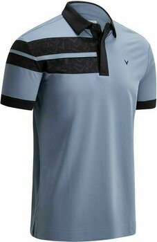 Camiseta polo Callaway Double Stripe Camo Mens Polo Shirt Flint Stone XL - 1