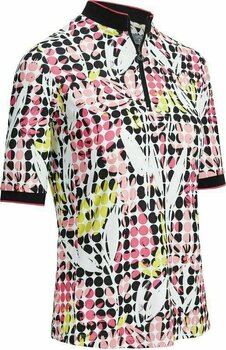 Chemise polo Callaway Abstract Printed Floral Womens Polo Shirt Caviar S - 1