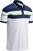 Rövid ujjú póló Callaway Shoulder & Chest Block Mens Polo Shirt Bright White/Dress Blue XL
