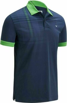 Camiseta polo Callaway Graphic Shoulder Print Mens Polo Shirt Dress Blue L - 1