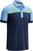 Polo Shirt Callaway Birdseye Color Block Mens Polo Shirt Dress Blue L