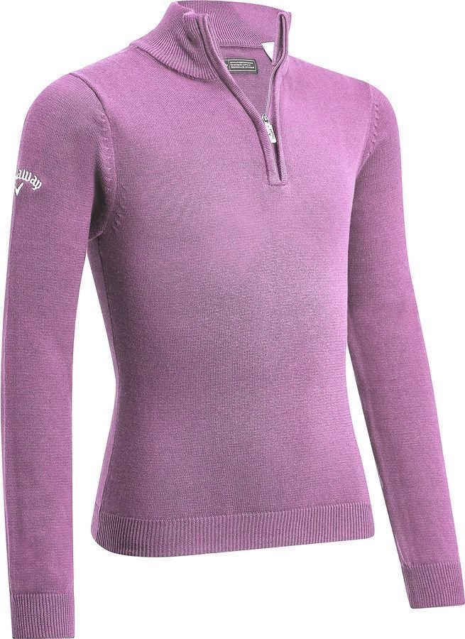 Bluza z kapturem/Sweter Callaway Youth 1/4 Zip Junior Sweater Lilac Chiffon S