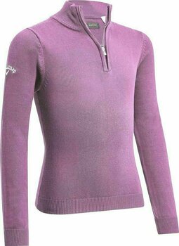Pulóver Callaway Youth 1/4 Zip Junior Sweater Lilac Chiffon S - 1