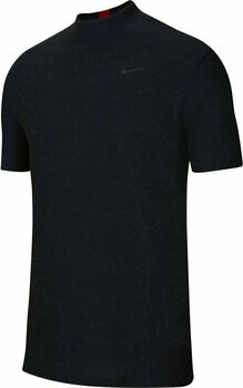 Polo Shirt Nike TW Dri-Fit Polo Mock Air Mens Polo Shirt Obsidian/Gym Red/White M - 1