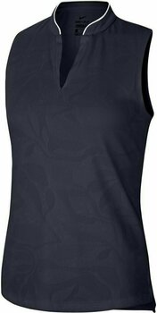 Polo Nike Breathe Fairway Jacquard Sleeveless Womens Polo Shirt Obsidian/White/Obsidian M - 1