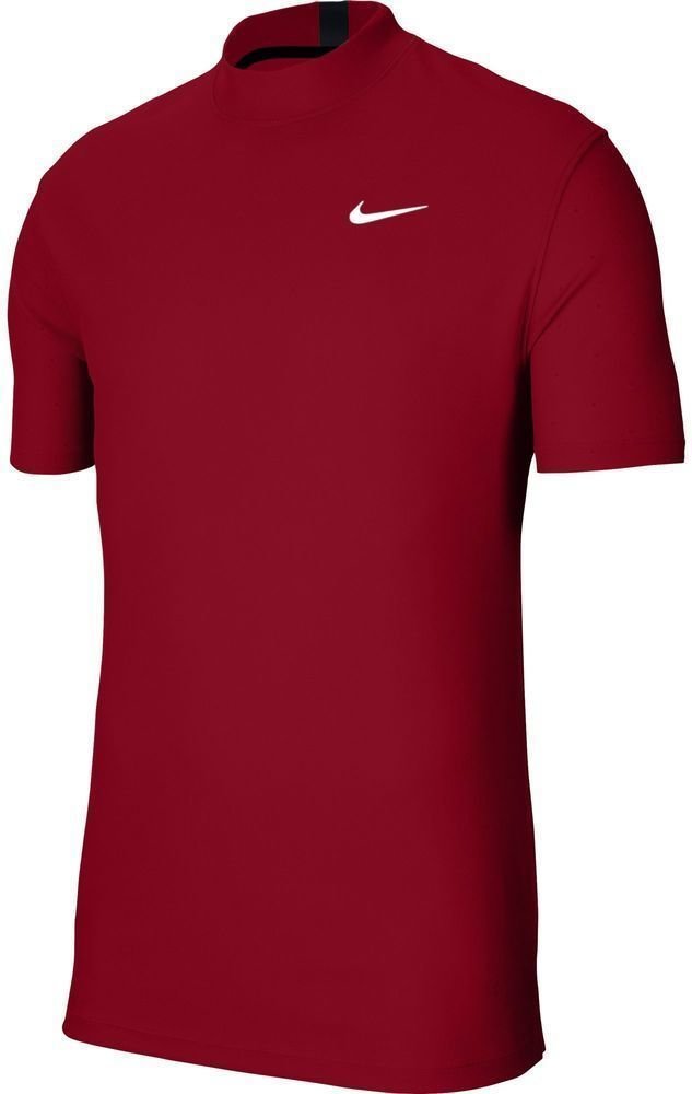 Camiseta polo Nike TW Dri-Fit Polo Mock Air Mens Polo Shirt Gym Red/Black/White XL