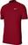 Camisa pólo Nike TW Dri-Fit Polo Mock Air Mens Polo Shirt Gym Red/Black/White XL