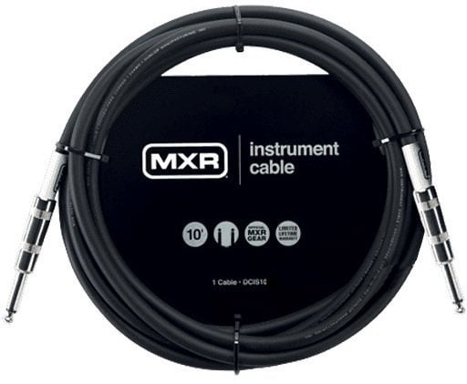 Instrumentkabel Dunlop MXR DCIS10 Svart 3 m Rak - Rak