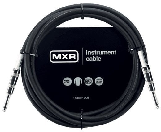 Kabel za glasbilo Dunlop MXR DCIS20 Črna 6 m Ravni - Ravni