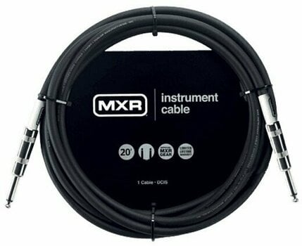 Kabel za glasbilo Dunlop MXR DCIS20 Črna 6 m Ravni - Ravni - 1
