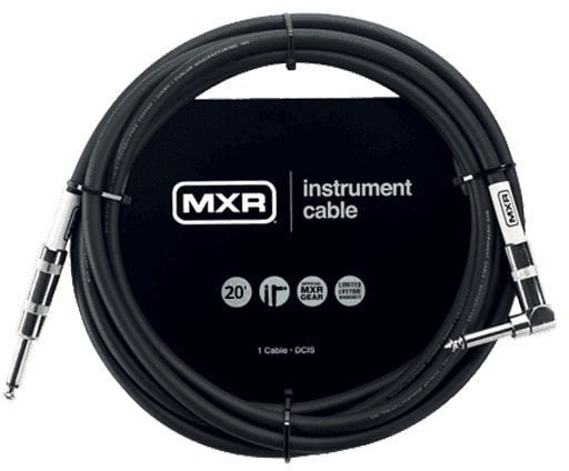 Kabel za glasbilo Dunlop MXR DCIS20R Črna 6 m Ravni - Kotni