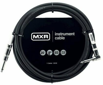Câble pour instrument Dunlop MXR DCIS20R Noir 6 m Droit - Angle - 1