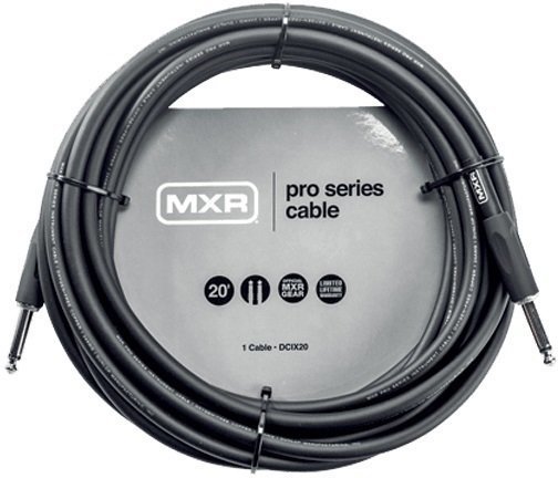 Nástrojový kabel Dunlop MXR DCIX20 PRO Černá 6 m Rovný - Rovný