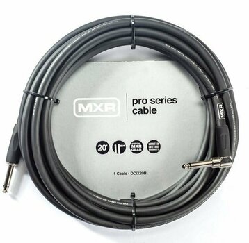 Nástrojový kabel Dunlop MXR DCIX20R PRO Černá 6 m Rovný - Lomený - 1