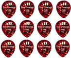 Dunlop 485P-05TH Celluloid Teardrop Plectrum