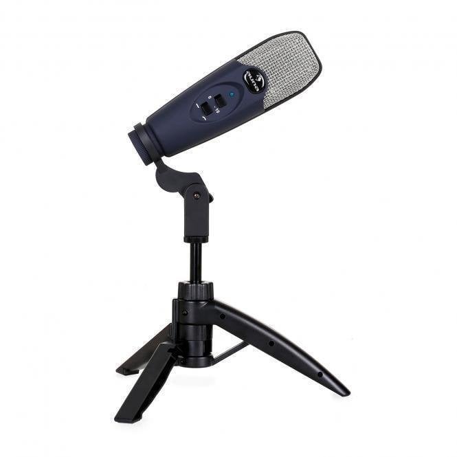 USB Microphone Auna Precision Condenser Microphone USB Tripod Navy Blue