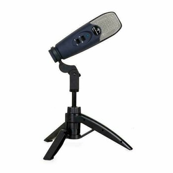 USB Microphone Auna Precision Condenser Microphone USB Tripod Navy Blue - 1