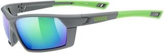Cycling Glasses UVEX Sportstyle 225 Grey/Green Mat/Mirror Green Cycling Glasses