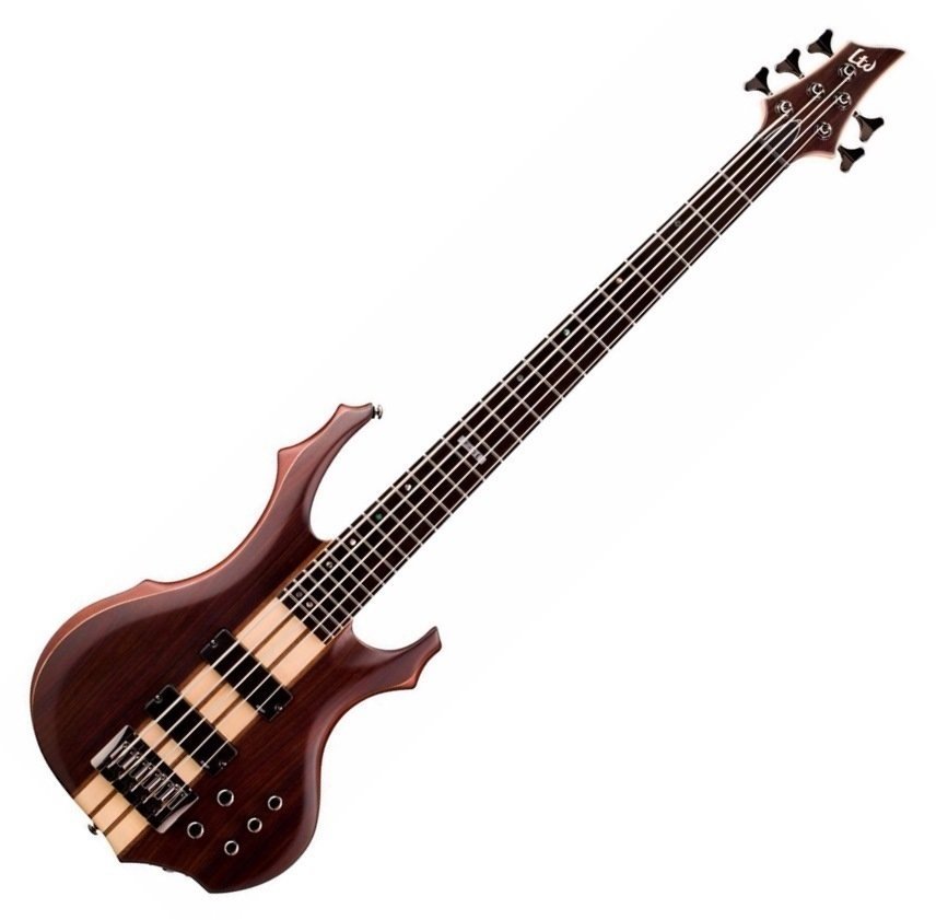 Elektromos basszusgitár ESP LTD F-5E Natural Satin