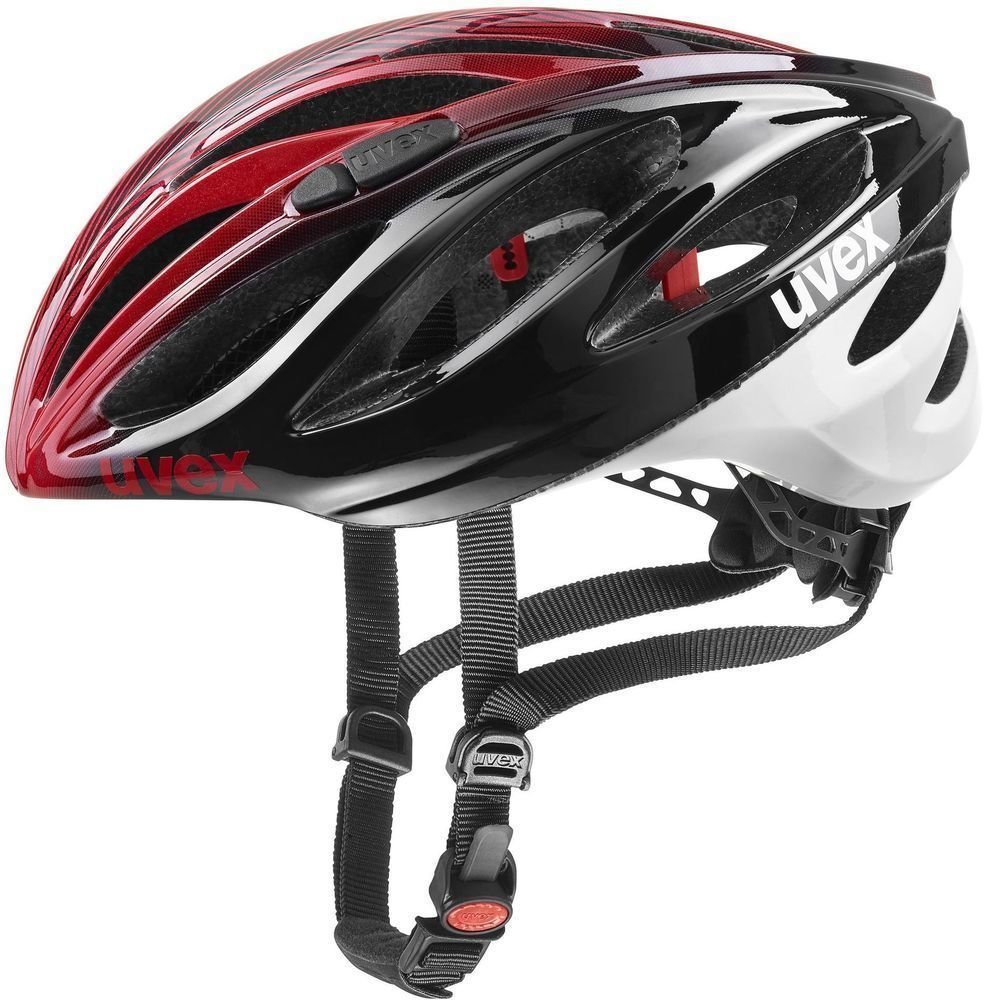 Cyklistická helma UVEX Boss Race Černá-Červená 52-56 Cyklistická helma