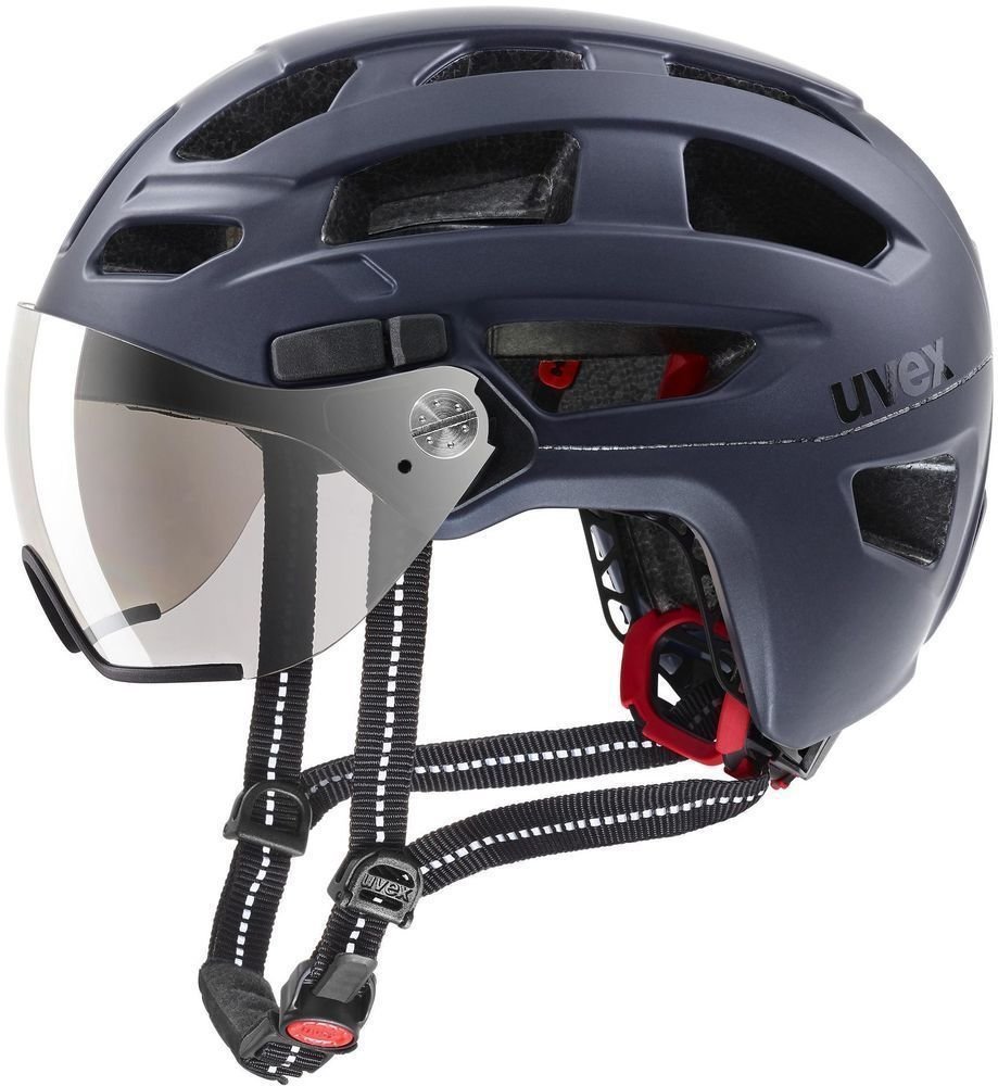 Cyklistická helma UVEX Finale Visor Dark Blue Matt 52-57 Cyklistická helma
