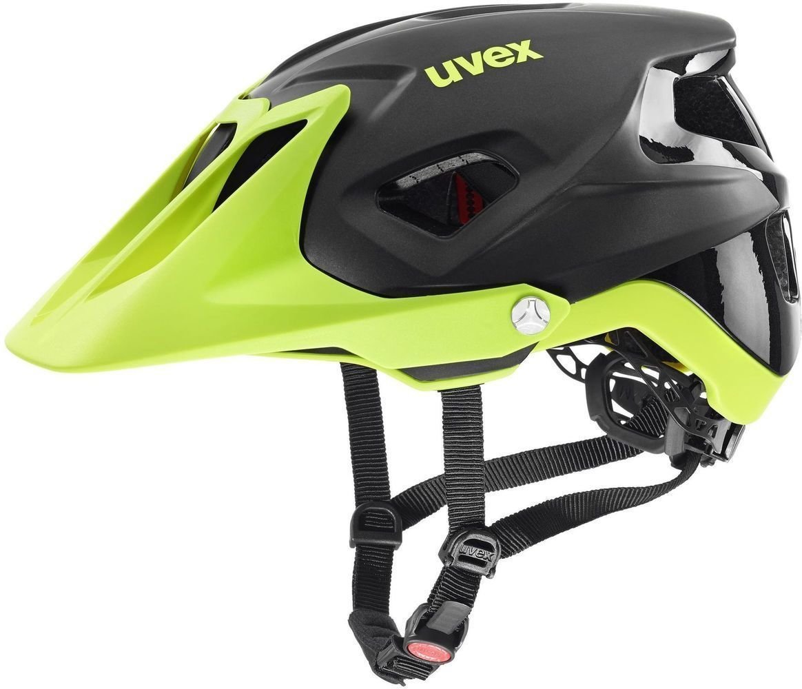 Cykelhjelm UVEX Quatro Integrale Black/Lime Matt 52-57 Cykelhjelm