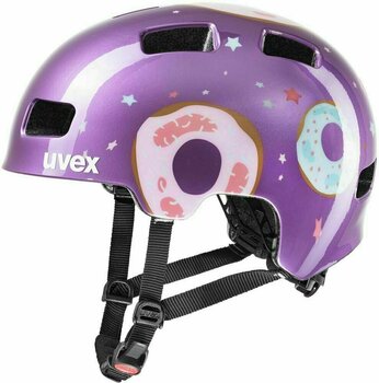 Kinderfietshelm UVEX HLMT 4 Purple Donut 51-55 Kinderfietshelm - 1