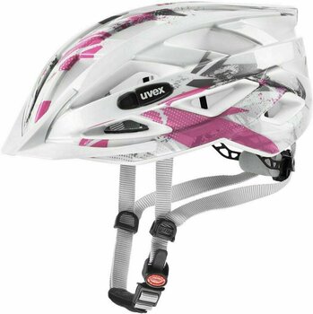 Kid Bike Helmet UVEX Air Wing White/Pink/Grey 52-57 Kid Bike Helmet - 1