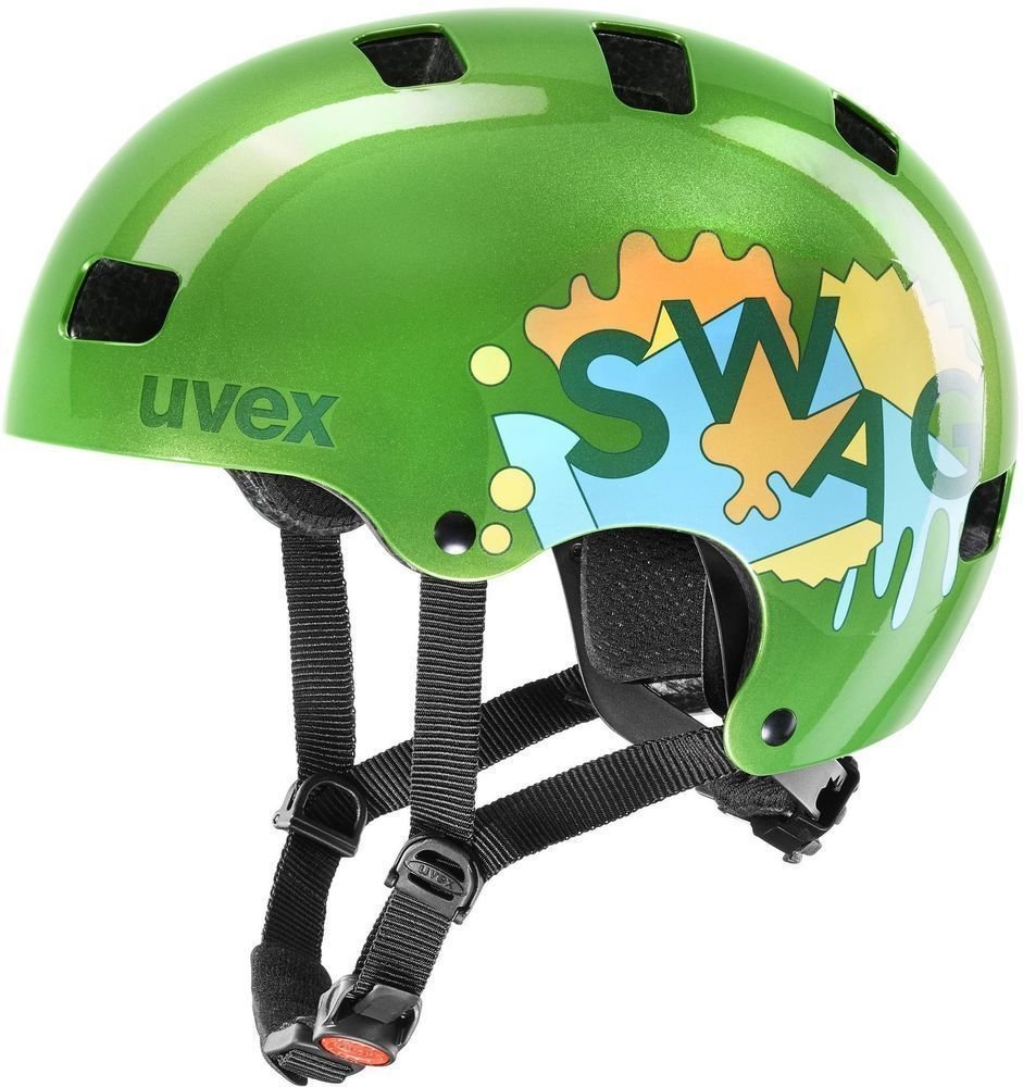 Dětská cyklistická helma UVEX Kid 3 Zelená 51-55 Dětská cyklistická helma